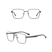 Envío en 24 Horas, Monturas de Gafas Metálicas de Alta Calidad, Ligeras, Estilo Casual Elegante, Montura Completa para Uso Diario