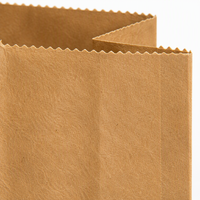 Sac fourre-tout en papier kraft brun avec impression de logo personnalisé et poignée en papier torsadé pour les courses, les supermarchés, le commerce de détail et l'emballage