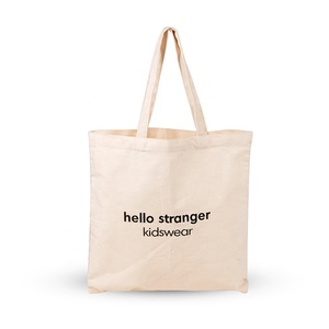 Sac fourre-tout en toile de coton bio réutilisable, imprimé avec logo personnalisé, respectueux de l'environnement, pour les courses - Product Image 1