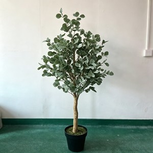 Wholesale <b>Artificial</b> Eucalyptus Leaves Garland Greenery Plant for Home Office Shelf Wedding Party Decor - Product Image 4