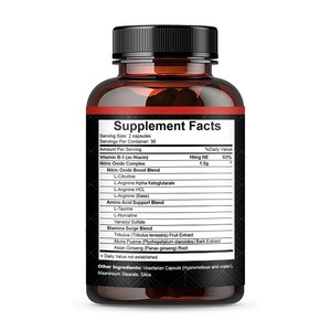 Dành cho người lớn <span class=keywords><strong>nitric</strong></span> <span class=keywords><strong>oxide</strong></span> Booster viên nang 60 đếm thảo dược bổ sung cho sự tăng trưởng tóc - Product Image 4