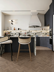 Set di Mobili per <span class=keywords><strong>Cucina</strong></span> Modulare con Ante in Legno Massello e Design Senza Maniglie per Case Nuove e Progetti di Ristrutturazione - Product Image 4