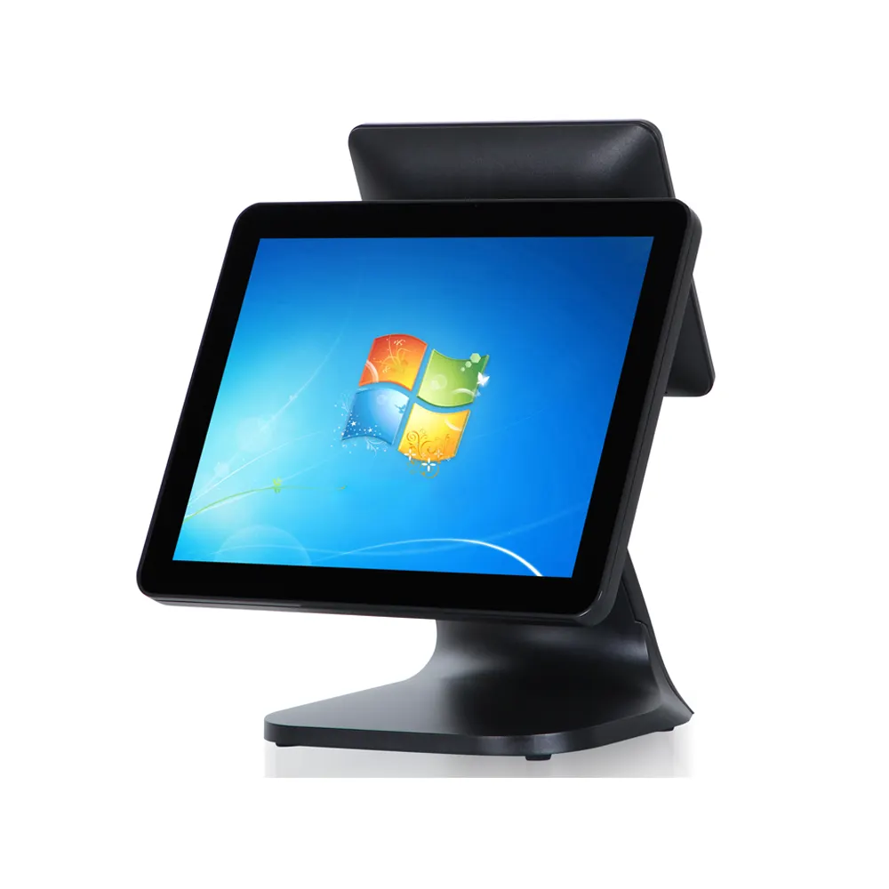 PC Pos punto vendita doppio Touch Screen in alluminio