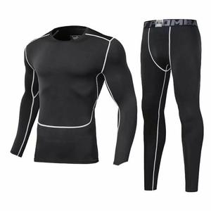 Fabricante Mens Athletic Gym Top Camiseta de compresión de manga larga Shsport Tight T Shirt - Product Image 1