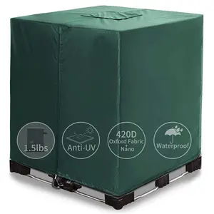 High Quality Zipper Tote Cover Fit 275 Gallon Water Tank 420D Heavy Duty Nylon Materials Waterproof Water Tank