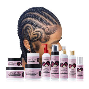Fournisseur contrôle des pointes personnalisé Crème de coiffure pour les <span class=keywords><strong>boucles</strong></span> Huile pour les cheveux Argile mate Tresse soignée <span class=keywords><strong>Gel</strong></span> de verrouillage des cheveux brillant revitalisant - Product Image 1