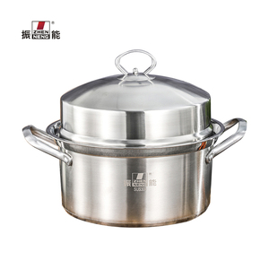 Zhenneng superventas 26cm doble fondo <span class=keywords><strong>3</strong></span> capas de acero inoxidable utensilios de cocina multifunción al por mayor vapor y olla de cocina - Product Image 6