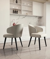 Chaise de salon classique moderne en bois vert, tissu de velours, chaise de salle à manger pour café résidentiel pour hôtel restaurant