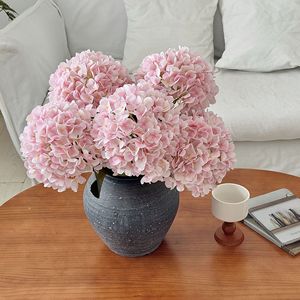 Fleur d'hortensia artificielle Yasunobu en soie, grande décoration de mariage, branche unique, blanc, rose, violet, bleu - Product Image 2