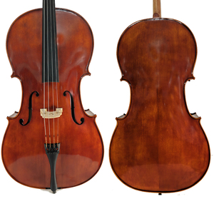 Đàn Cello 4/4 chất lượng cao làm từ gỗ nguyên khối châu Âu, bề mặt phủ vecni, hộp đựng hình vuông, mặt đàn bằng gỗ vân sam và lưng đàn bằng gỗ maple, sản xuất tại nhà máy. - Product Image 6