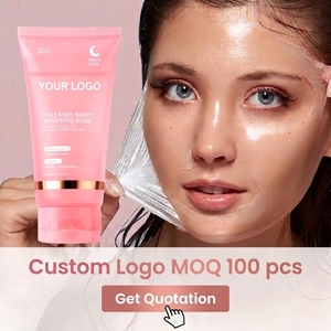 Maschera Viso Private Label Idratante Antietà Antirughe al Collagene Notturna Peel-Off - Product Image 1