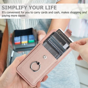Convient pour <span class=keywords><strong>Samsung</strong></span> S24 Ultra Pull-out Bag Phone Case A16 Ring Buckle Leather Case <span class=keywords><strong>S23</strong></span> Anti Drop A55 Wallet Protective Case - Product Image 2