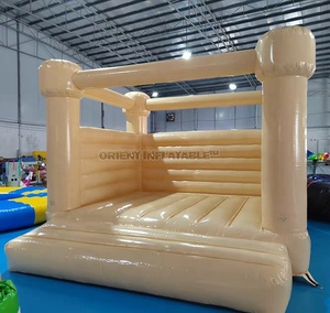 Château gonflable <span class=keywords><strong>de</strong></span> luxe couleur pêche pour mariage, idéal pour les fêtes, à vendre - Product Image 3