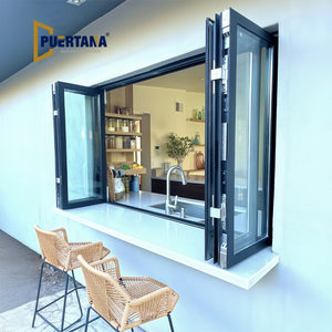 Venta al por mayor, <span class=keywords><strong>ventana</strong></span> corredera biplegable de acordeón residencial de aluminio, precio - Product Image 1