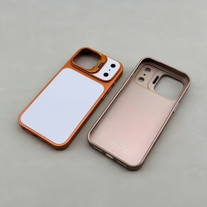 Plain 2D Metal <strong>Bracket</strong> Magnetic 360 Protection Full Body Phone Case Sublimation Heat Transfer DIY Printable Mobile Cover Heat - Product Image 4