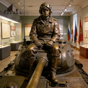 Escultura Conmemorativa de Artillería de Cobre Fundido a Medida, Tamaño Real, para Jardín o Museo, Estatua de <span class=keywords><strong>Artilleros</strong></span> de Bronce - Product Image 2