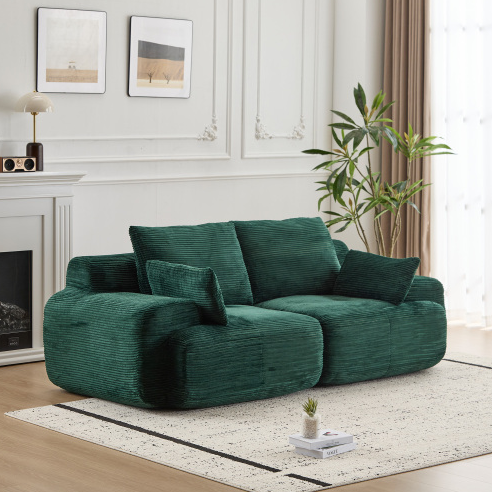 Green + Corduroy + 2 Seat