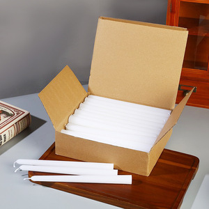 Wholesale Church Holidays Emergency <strong>Candles</strong> Home Decor Wedding 48 Pcs Unscented <strong>White</strong> Tears Taper <strong>Candles</strong> - Product Image 5