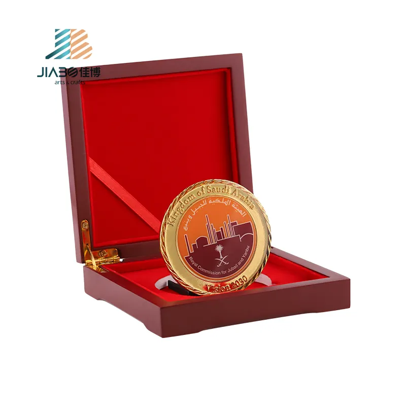 Jiabo कस्टम शुद्ध सोने का सिक्का संयुक्त <span class=keywords><strong>अरब</strong></span> अमीरात <span class=keywords><strong>अरब</strong></span> लोगो के साथ ठीक 999.9 स्मारिका के सिक्के