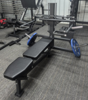 Machine de presse à pectoraux inclinée et plate pour salle de sport commerciale, équipement de musculation robuste pour la presse convergente des bras