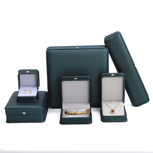 Custom Logo Luxury White PU Leather Square Jewelry <b>Box</b> Velvet Lining Buckle Closure Decoration Corner <b>Ring</b> Necklace Pendant - Product Image 2