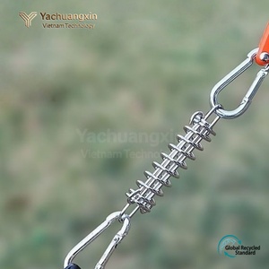 Metal Spring Carabiner <b>Hook</b> 9.5cm Length for Camping Outdoor Use 1PC Stainless Steel Rope Buckle Fixing <b>Clip</b> - Product Image 4