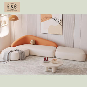 Sofá cama moderno y funcional OKF, sofá cama seccional en forma <span class=keywords><strong>de</strong></span> L, sofá esquinero para Villa, muebles <span class=keywords><strong>de</strong></span> sala <span class=keywords><strong>de</strong></span> estar - Product Image 1