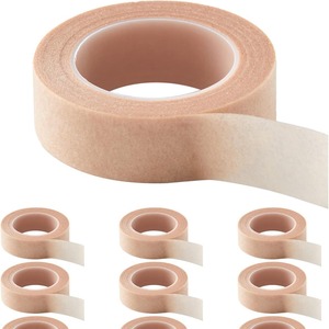 Cinta de papel de color piel de tela no tejida, cinta transpirable de color carne natural para párpados dobles, cinta invisible para párpados de estudio de maquillaje. - Product Image 1