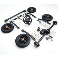 Kit Konversi As Roda Belakang Listrik Yuande 1500W Motor Penggerak Tanpa Sikat 48V 60V 4000RPM IP67 Tugas Berat Kendaraan DIY