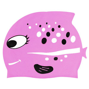 Gorros de Natación de Silicona Impresos Impermeables para Niños, <span class=keywords><strong>Gorro</strong></span> de Baño para Niños y Niñas, Accesorio de Natación para Bebés - Product Image 1