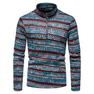 Hiver Custom Teens New Boys Long Sleeved Men's Patterned Jacquard Knitwear Casual Pullover Men's Sweater - Product Image 4