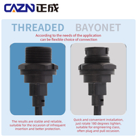 Conector roscado Micro USB a prueba de agua macho a macho enchufe recto sobremoldeado 0,5 M 1M 2M