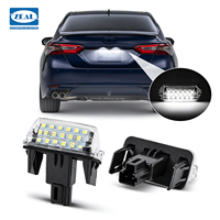 Zeal 2 pièces, éclairage de plaque d'immatriculation LED pour Toyota Camry Yaris Highlander Prius C Avalon, accessoires 18SMD blanc 6500K