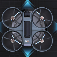 Avion RC X226 avec grand écran de télécommande, caméra double 4K HD FPV, batterie de vol de 15 minutes, longue portée, quadricoptère RC UAV