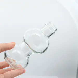 Wholesale Unique Gourd Shape Transparent Beverage Glass Bottle 175ml Juice Bottle Milk Tea Bottle Water Drink Packaging