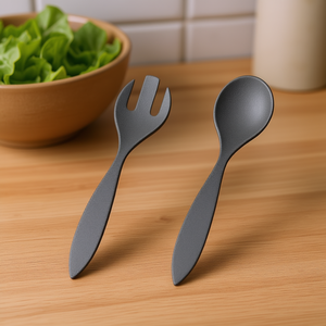 ชุดอุปกรณ์เสิร์ฟสลัด 2 ชิ้น ดีไซน์ธรรมชาติ แพ็ค 4 ชุด - Product Image 3