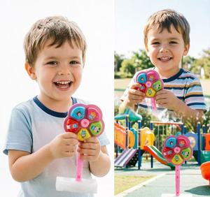 Juguete de <span class=keywords><strong>caramelo</strong></span> <span class=keywords><strong>con</strong></span> silbato de molino de viento gigante, <span class=keywords><strong>caramelo</strong></span> gomoso, juguete <span class=keywords><strong>con</strong></span> hélice giratoria, regalo novedoso para niños, varita, venta al por mayor, fábrica OEM - Product Image 2