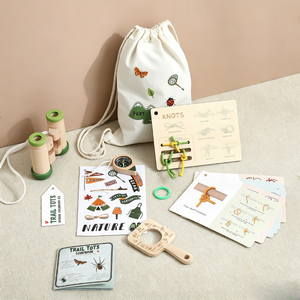 Kit d'exploration en plein air pour enfants, ensemble d'aventure en bois avec jumelles, boussole et planche à nouer pour <span class=keywords><strong>l</strong></span>'apprentissage des sciences et des technologies (STEM) - Product Image 6