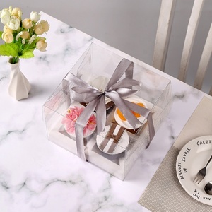 Wholesale Transparent Cupcake <b>Boxes</b> with Inserts Bakery <b>Boxes</b> to Fit 2 4 6 12 Cupcakes Muffins <b>Clear</b> Packaging <b>Boxes</b> - Product Image 2