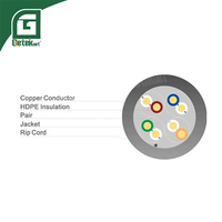 Câble réseau GETEKnet OEM ODM LSZH Cat5 LED mural flexible UTP Cat5e pour ascenseur, 4 paires 24 AWG avec messager en acier