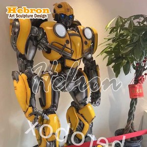Statue en résine de Bumblebee <span class=keywords><strong>Marvel</strong></span> en gros, grande taille, avec éclairage LED, pour décoration de cinéma, parcs à thème et magasins, sculpture transformable - Product Image 6