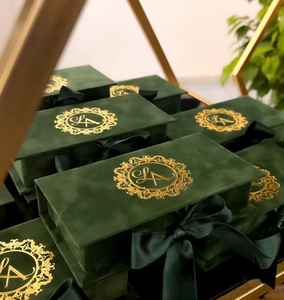 Customized Red Velvet Chocolate Box Top Bottom Packaging Slider Magnetic Luxury Suede <strong>Gift</strong> Boxes Rigid for <strong>Wedding</strong> <strong>Gifts</strong> <strong>Hampers</strong> - Product Image 2