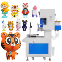 Machine automatique de fabrication de porte-clés 2D et 3D en PVC souple 12 couleurs pour la création de pendentifs et ornements en silicone de dessins animés