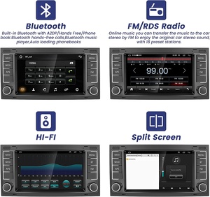 Podofo 2 + 64GB 7 ''Android Car Radio Auto Carplay Autoradio GPS WIFI FM RDS HIFi pour VW/Touareg/Transporter/Multivan 2004-2009 - Product Image 5