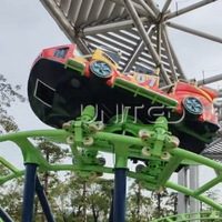Manège de parc d'attractions personnalisable, super roller coaster rotatif, haute qualité, pour usage familial et commercial en extérieur, adapté à tous les âges, grande capacité