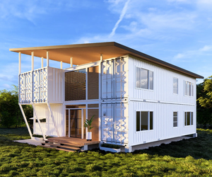 Casa Mobile Prefabbricata di Lusso da 20 Piedi Pronta per <span class=keywords><strong>la</strong></span> Spedizione, 2 Camere da Letto, Bagno, Cucina, Piccola Casa a Due Piani - Product Image 3