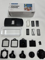 18-delige set voedsel- & groentesnijder, spiralsnijder, groentesnijder met opvangbak, keuken gadgets, keukenaccessoires