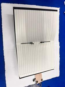 Diario de cuero con estampado puro marrón hecho a mano, diario de uso diario personalizado de alta calidad con 100 hojas, papeles con bordes de cubierta - Product Image 2