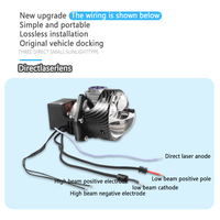 Accessoires de voiture 85W High Power Car Led Headlights 3.0 Inch Bi Led Projectors Lens Lamp for Car Three Laser Headlight 6000K