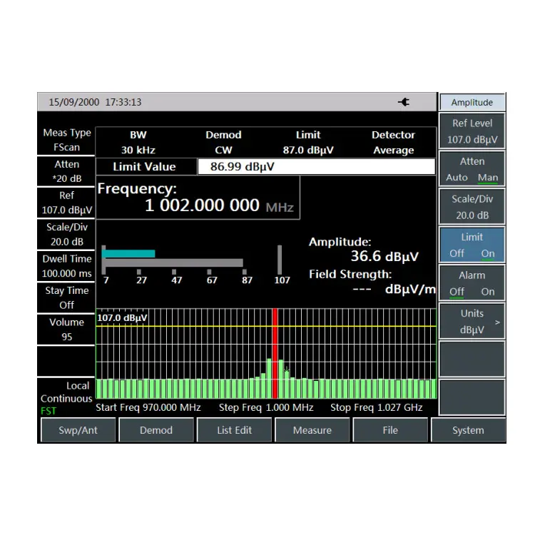 Ceyear 4024L 9 khz-67 GHz genggam spektrum/penganalisis sinyal setara dengan R & S Keysight